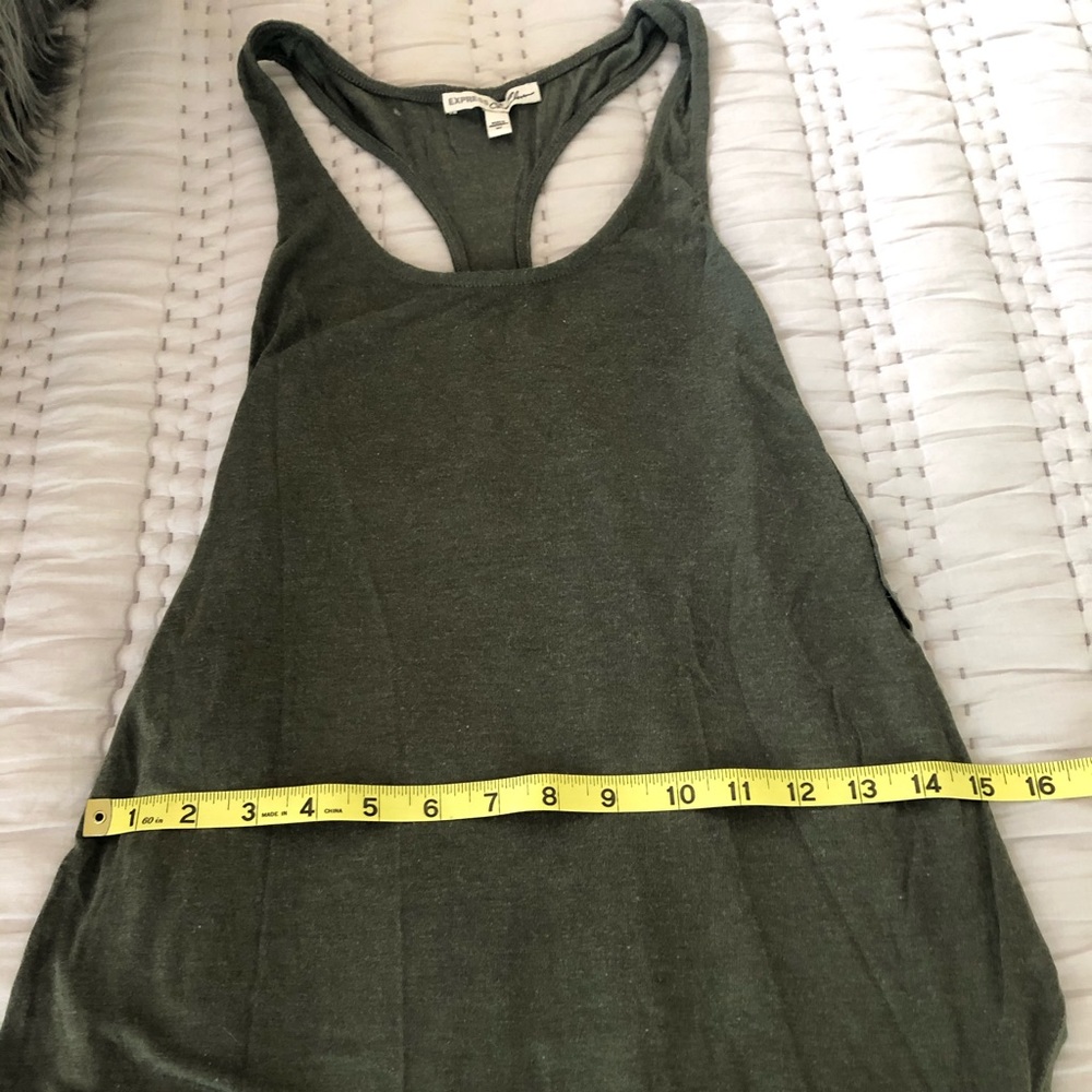 Express Green Racerback Long Tank Top - Picture 8 of 8